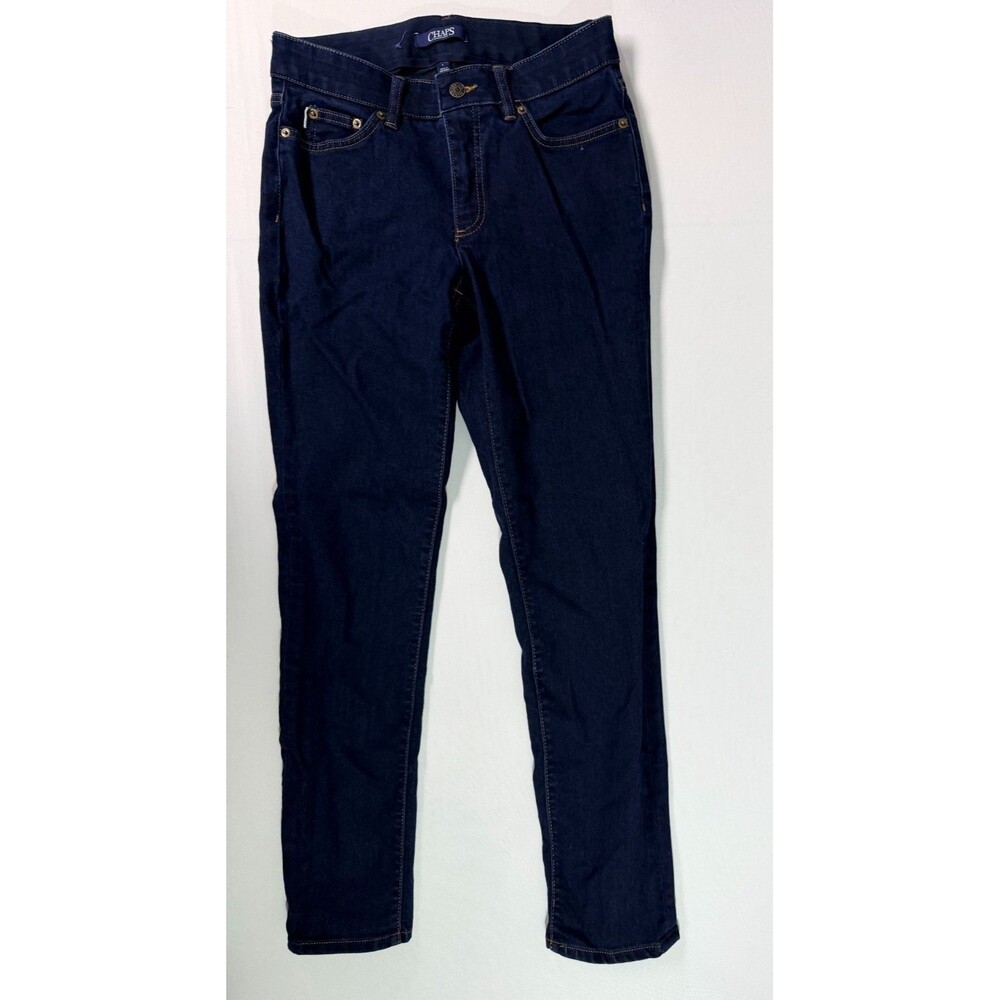 CHAPS Denim Women’s Jeans Size 6 Dark Wash Straight Leg Stretch Blue